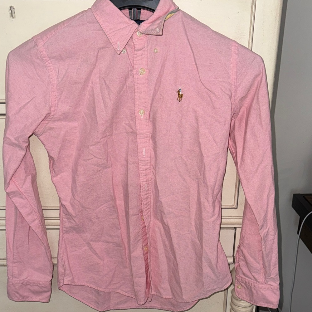 Women’s Polo Pink Button-Down Shirt